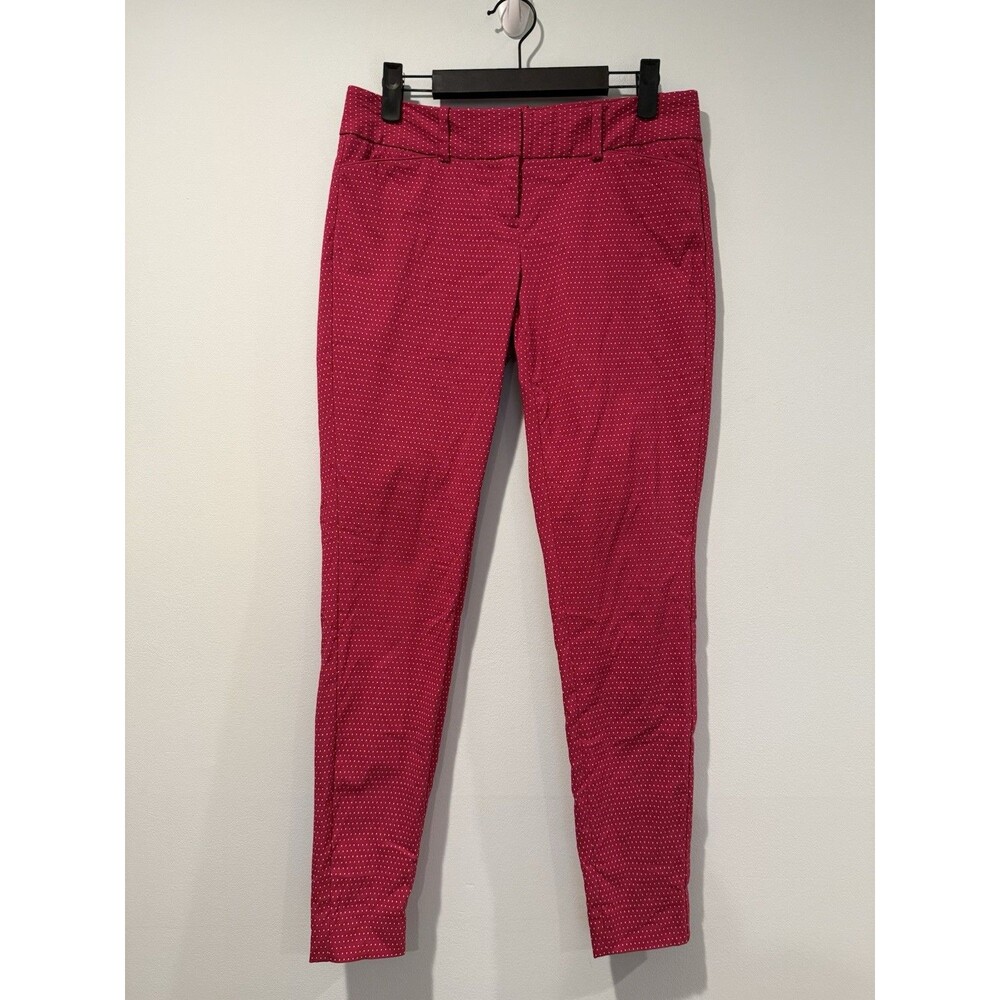 The Limited Extra Stretch Pants Womens 29** Pink Polka Dot Work Career Office